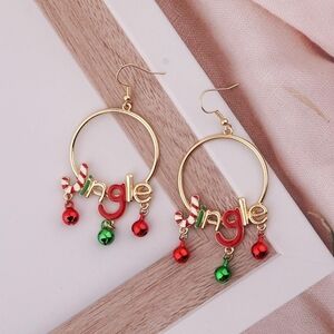 Festive Gold Jingle Earrings Final Price Drop